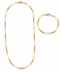 Conjunto de oro collar y pulsera