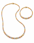 Conjunto de oro collar y pulsera
